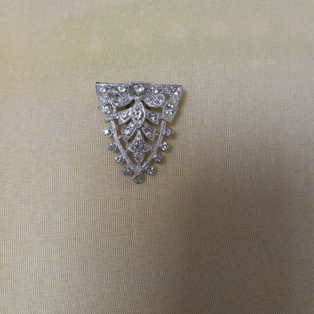 Vintage rhinestone dress clip